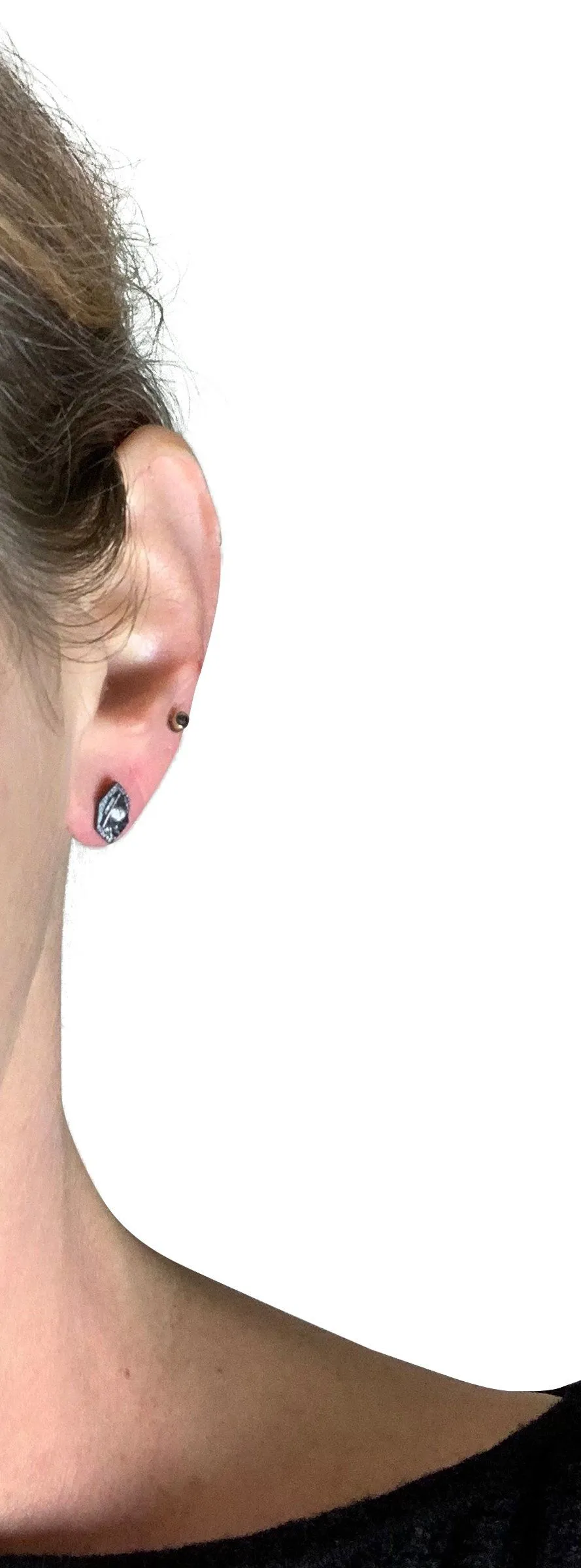 Tiny Atlantis Studs - Silver, bright or ox