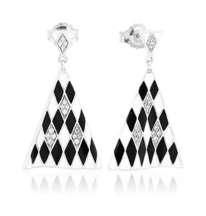 TIVOLI BLACK & WHITE EARRINGS