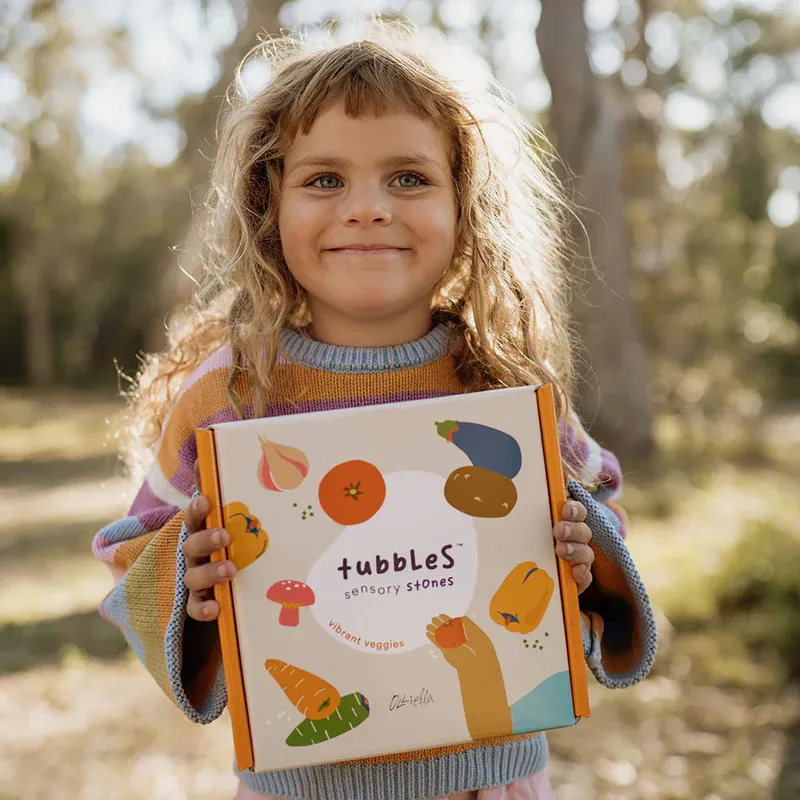 Tubbles Sensory Stones - Vibrant Veggies