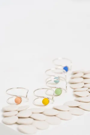 Twenty Two West - Ceramic and Metal Rings - Mod Dot (Assorted Designs)