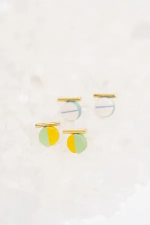Twenty Two West - Ceramic Earrings - Mini Bob Studs (Assorted Designs)