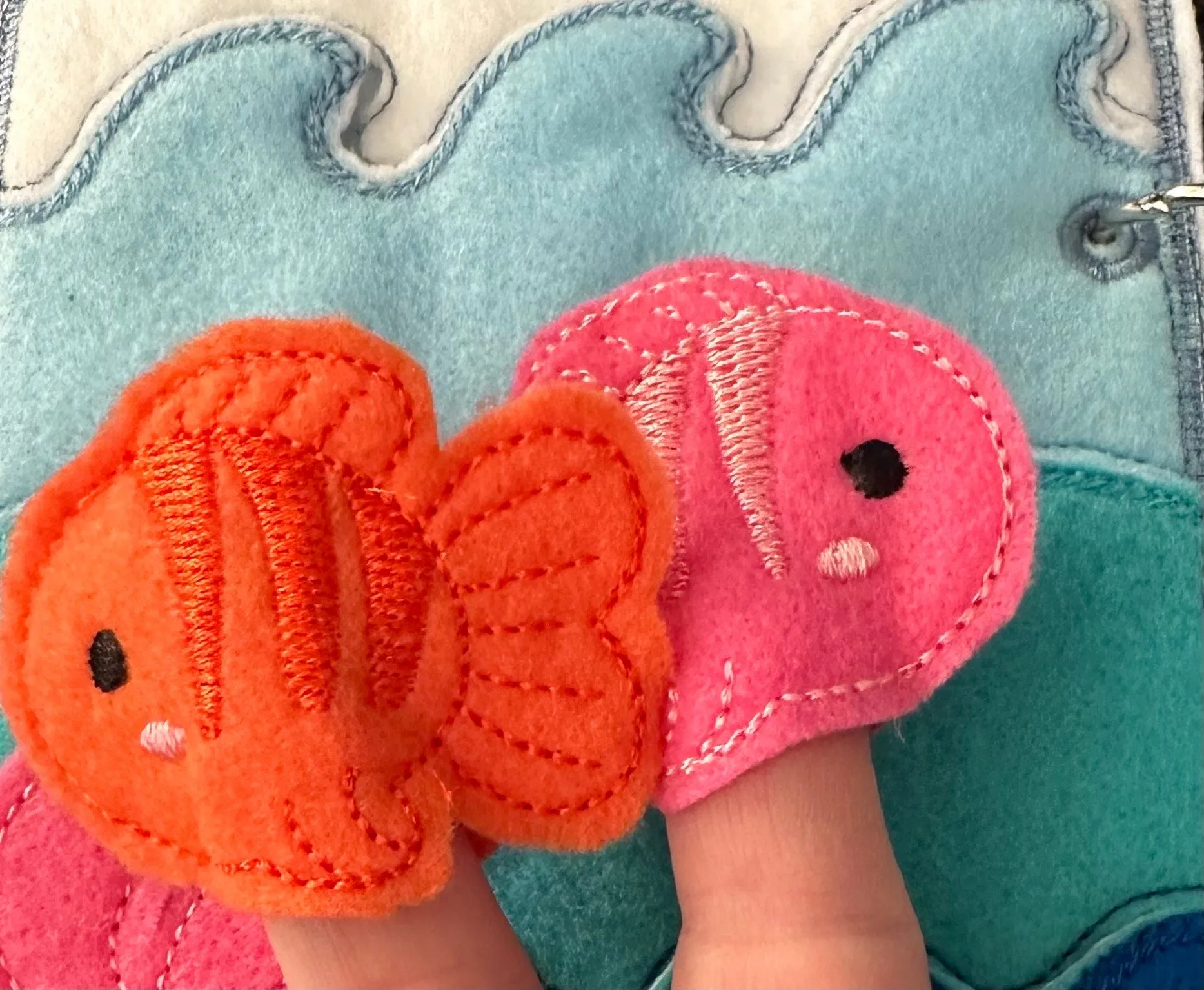 Under the Sea Quiet Book, Ocean Animal Finger Puppets, Teacher and Child Learning Toy