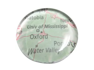 University of Mississippi Map Pendant Magnet
