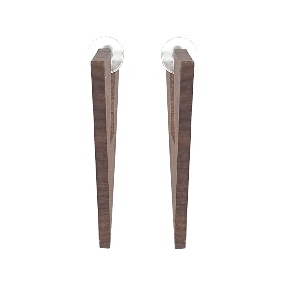 V-Shaped Wood Earrings