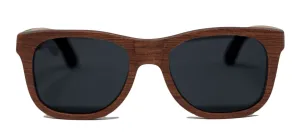 Vert Series / Rosewood / Recycled Skate Deck Sunglasses / Black Polarized Lenses