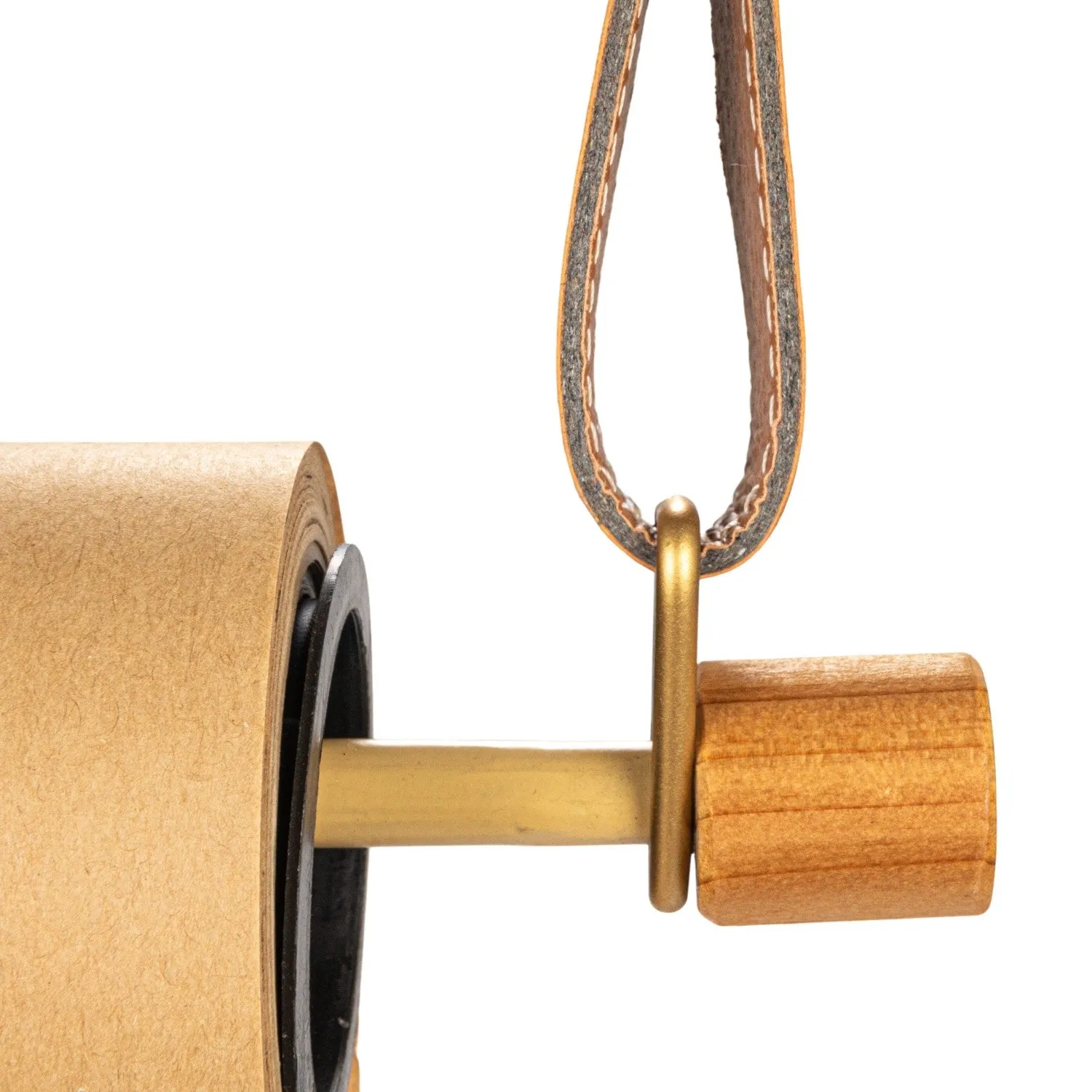 Wall Mounted Scroll w/ Leather Straps