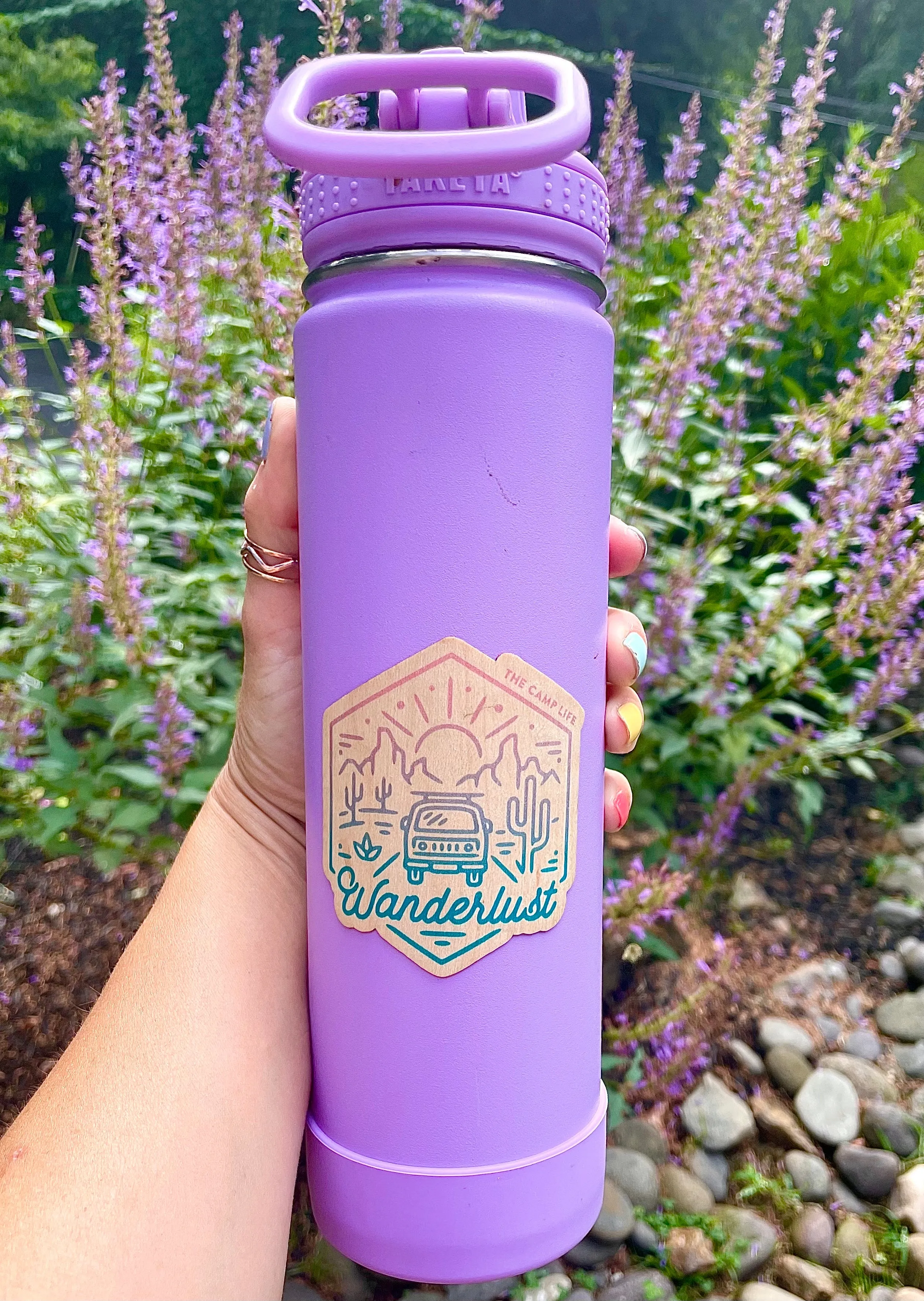 Wanderlust Wood Sticker