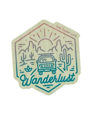Wanderlust Wood Sticker