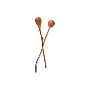 Wavy and Leaf Spoon-Set of 2pc