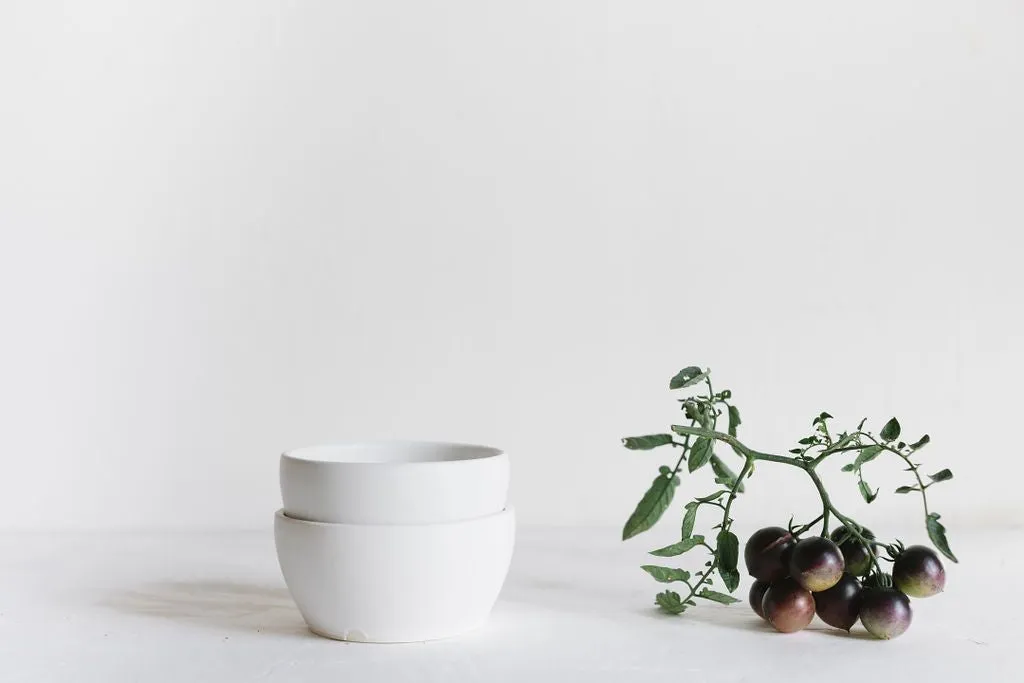 White Soup Bowl