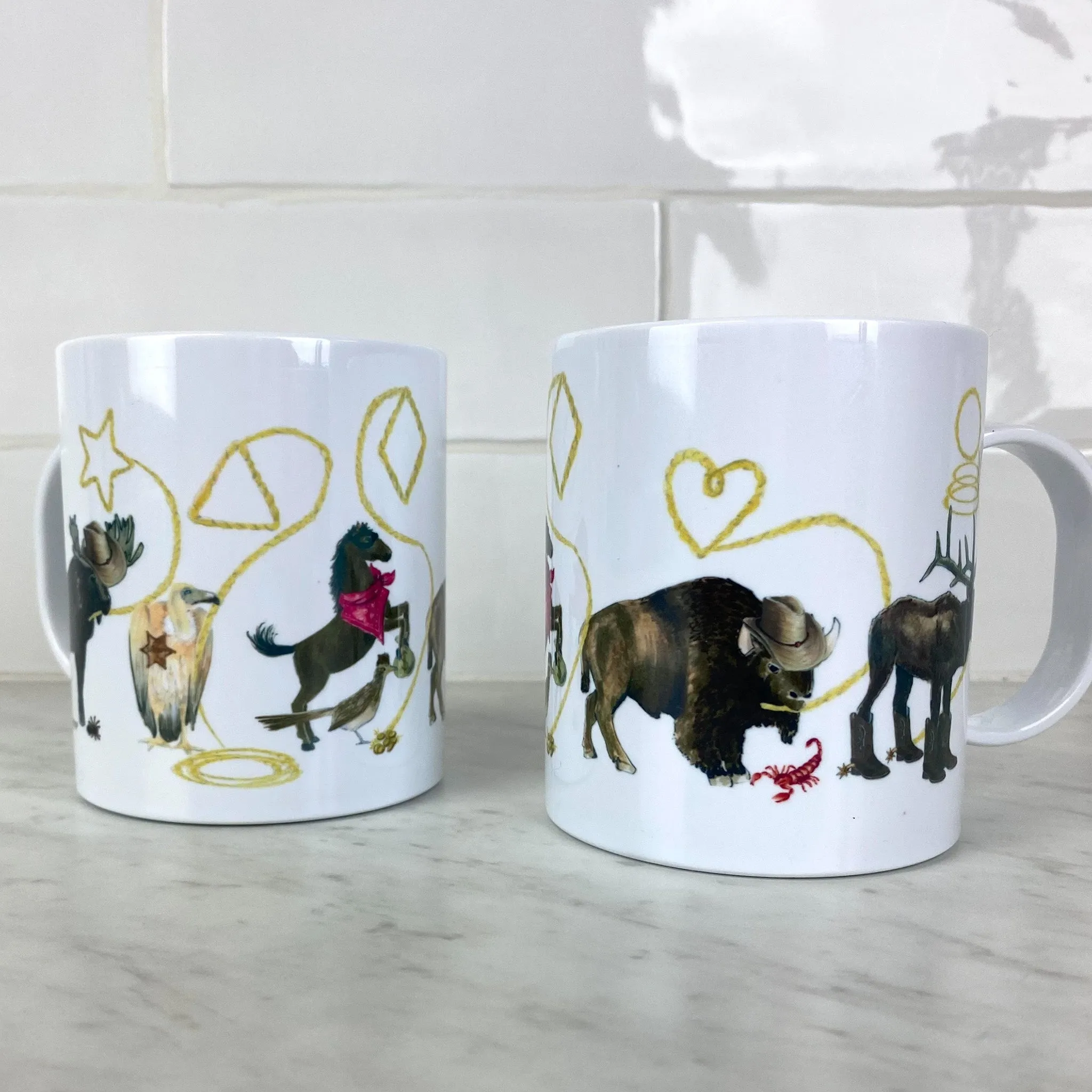 Wild West Lasso Shapes 11 oz. Plastic Mug