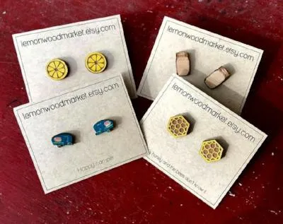 Wood Earrings