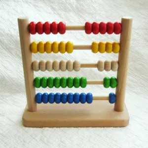 Wooden Abacus Made by BAJO, Ages 18 mo. 
