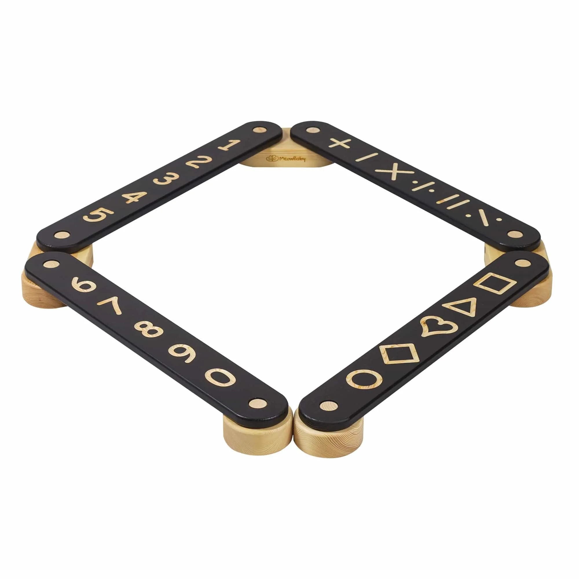 Wooden Balance Beam For Kids By Meowbaby - 4 Elements
