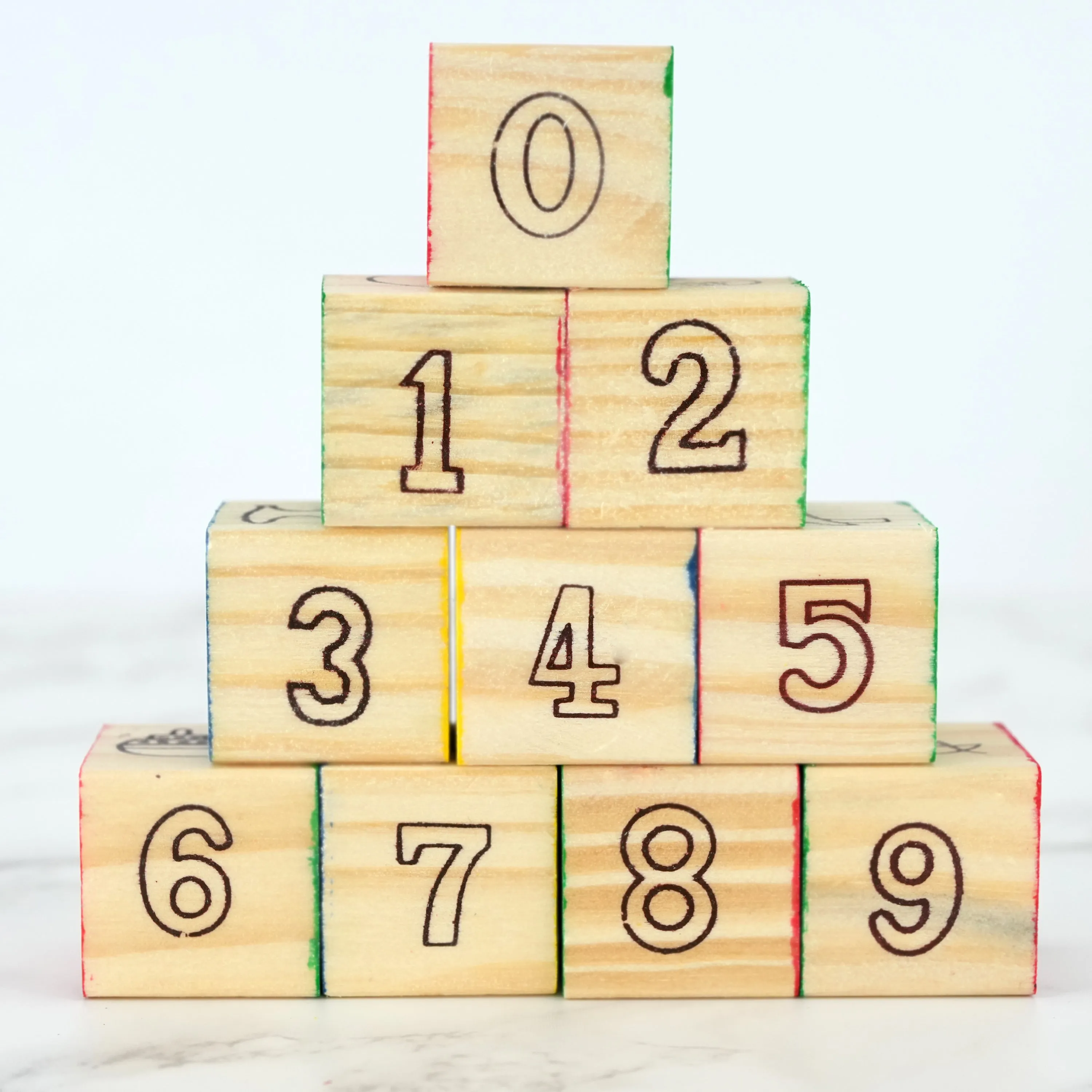 Wooden Block Set ABC 123 Number Block Set