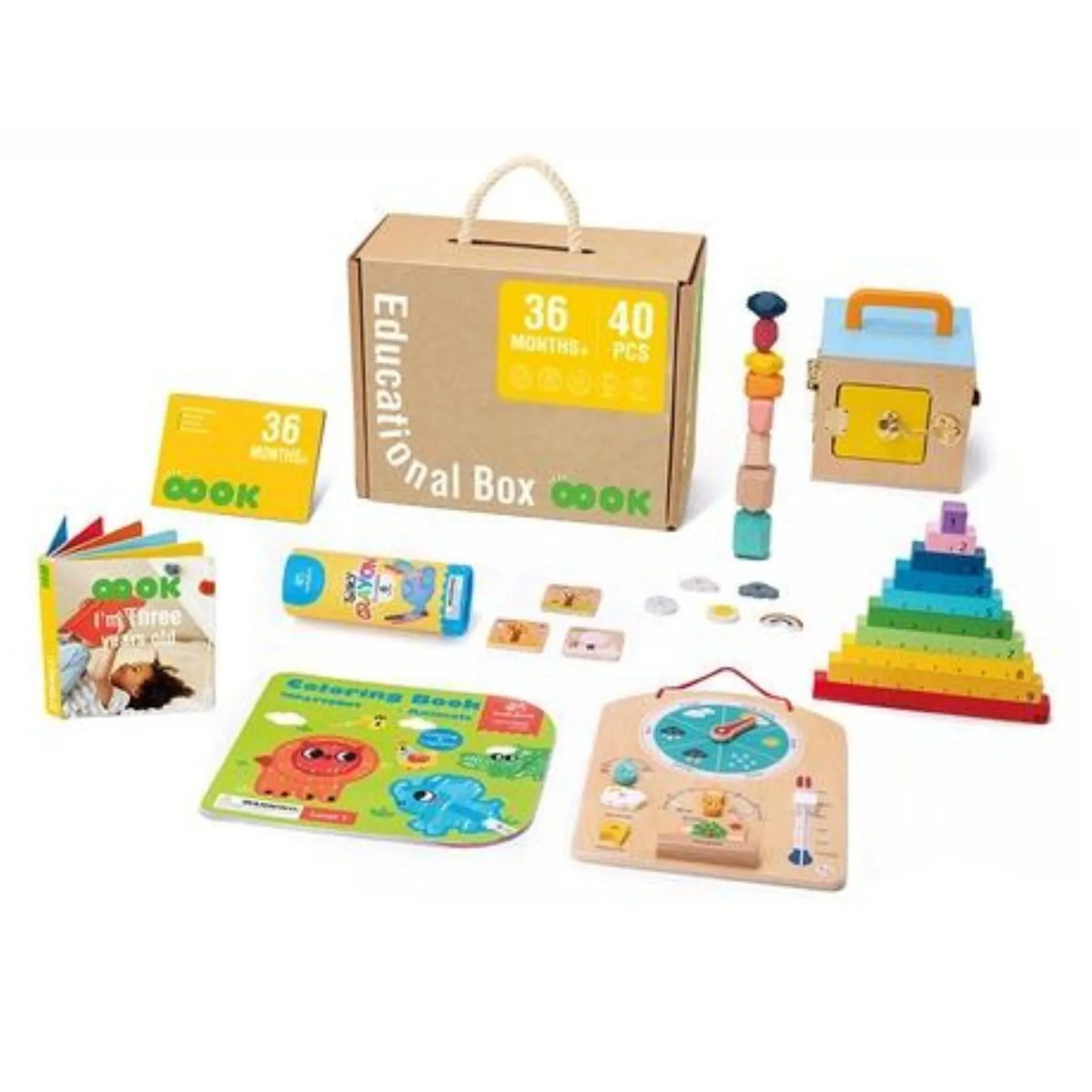 Wooden Educational Box, 36 Months 