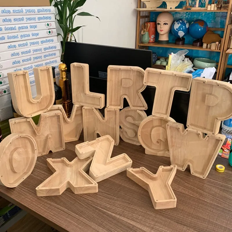 Wooden Piggy Bank