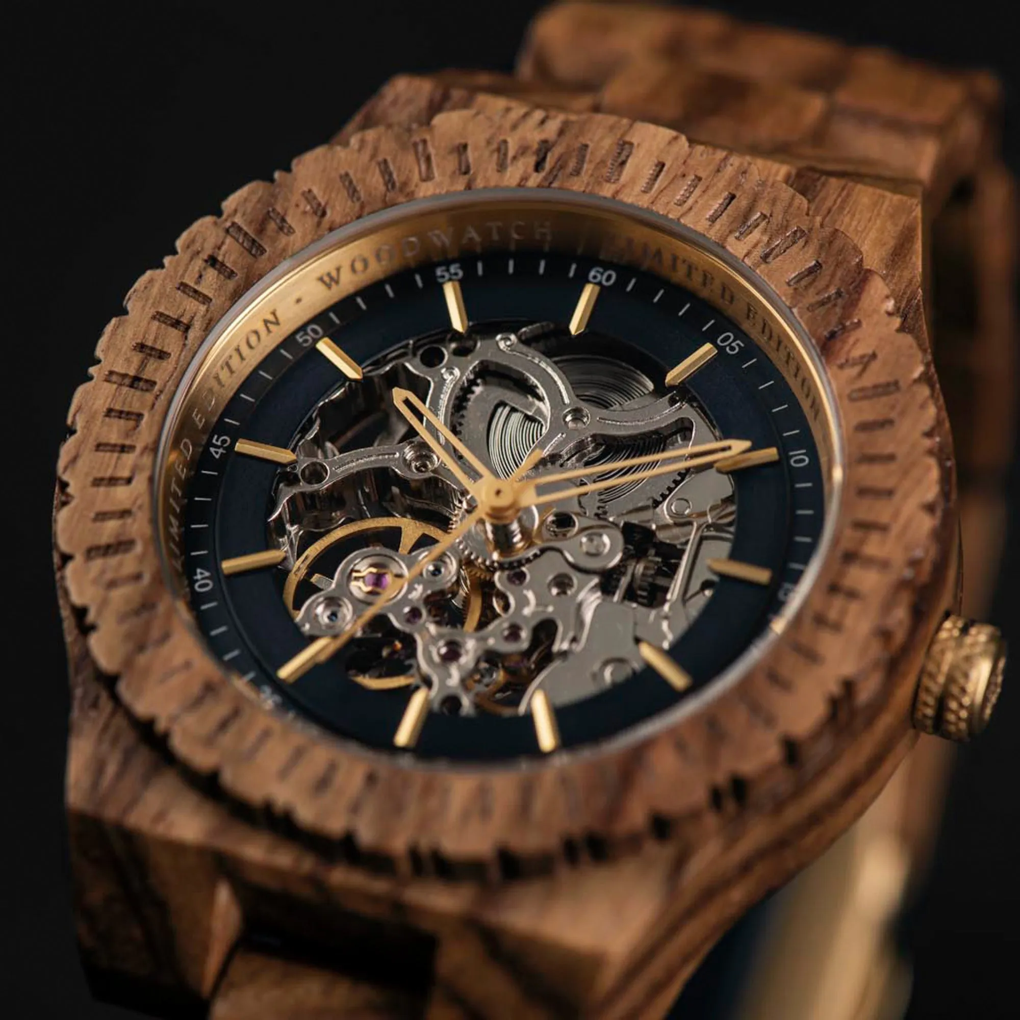 WOODWATCH MEN'S AUTOMATIC EXPEDITIONER LIMITED EDITION WATCH