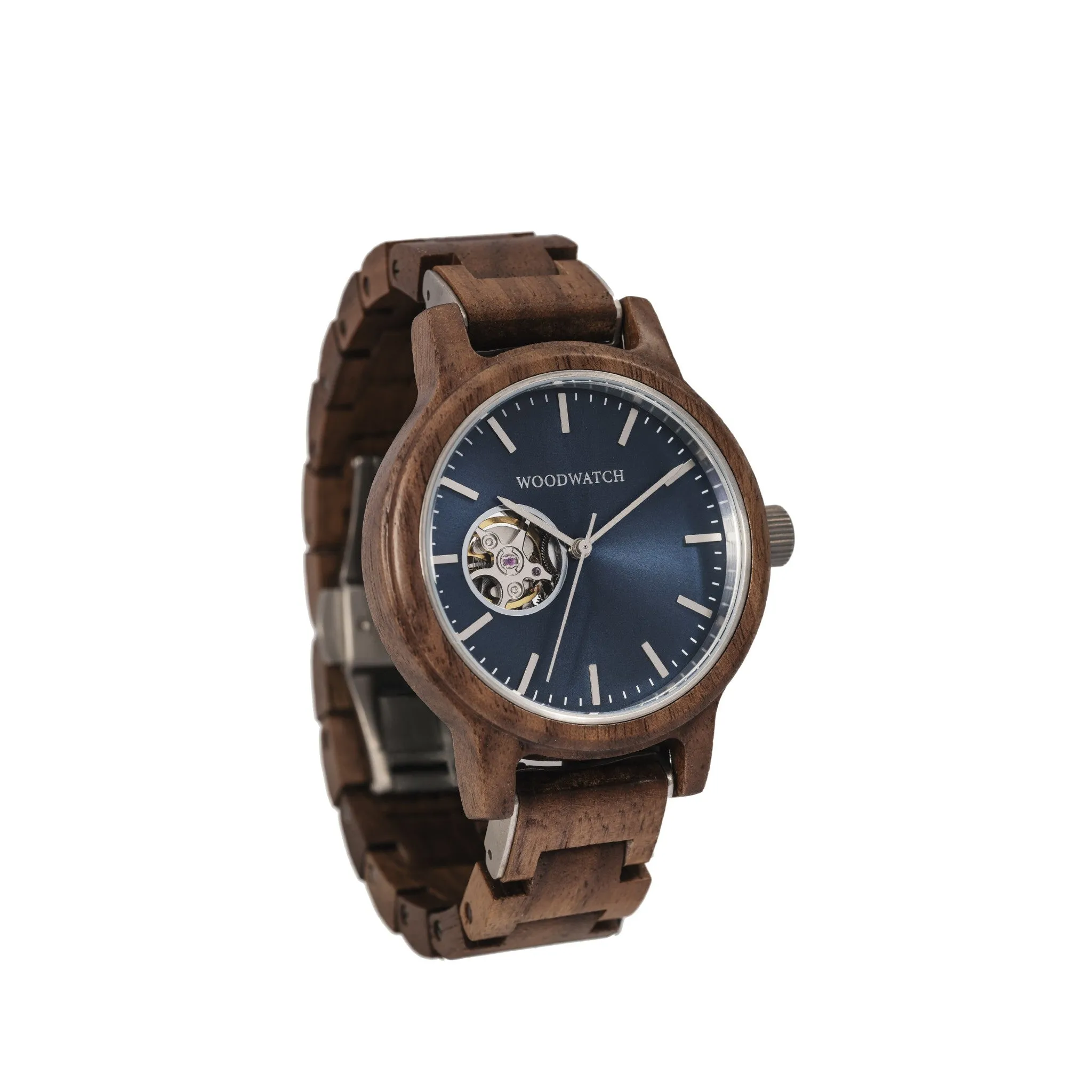 WOODWATCH MEN'S CLASSIC OPEN-HEART MARINER AUTOMATIC WATCH