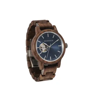 WOODWATCH MEN'S CLASSIC OPEN-HEART MARINER AUTOMATIC WATCH