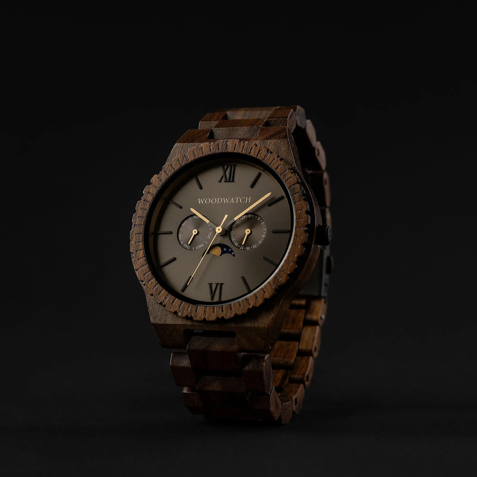 WOODWATCH MEN'S GRAND LUNAR ECLIPSE QUARTZ WATCH