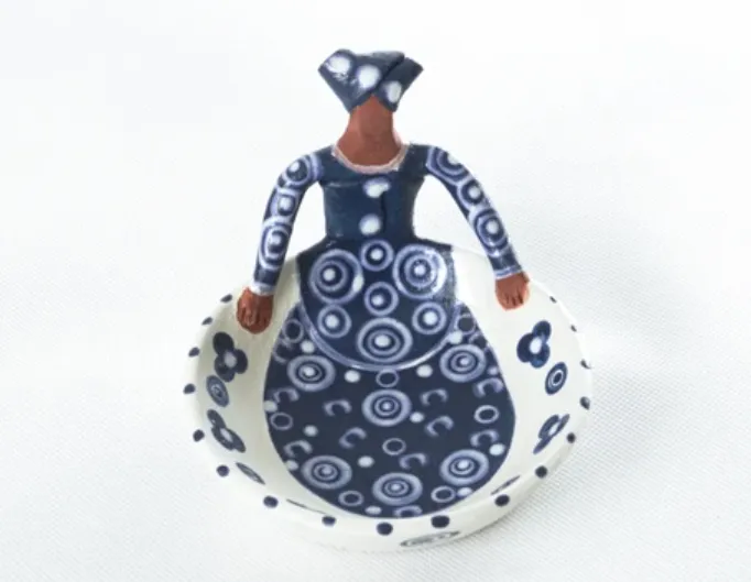 Zizamele Ceramic Friendship Bowls - Indigo