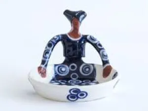 Zizamele Ceramic Friendship Bowls - Indigo